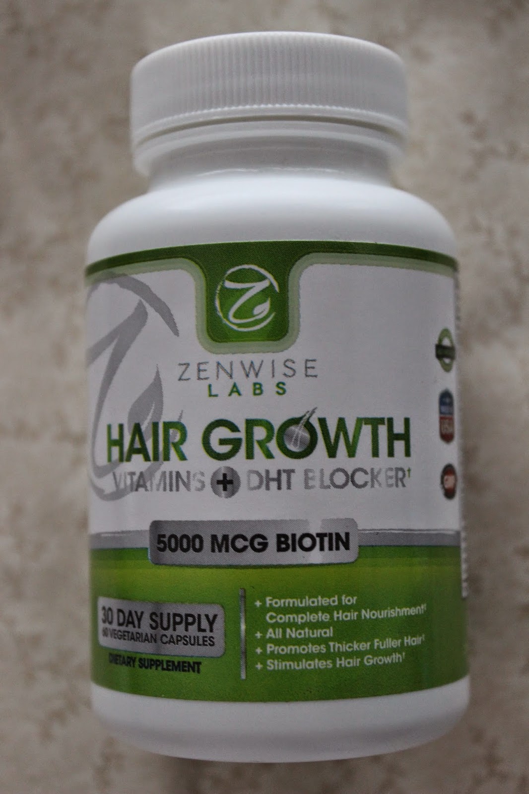 Beauté and the Bee Zenwise Labs Hair Growth Vitamins Plus DHT Blocker