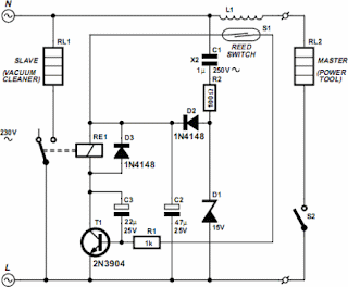 Mains Slave Switcher II Circuit Diagram