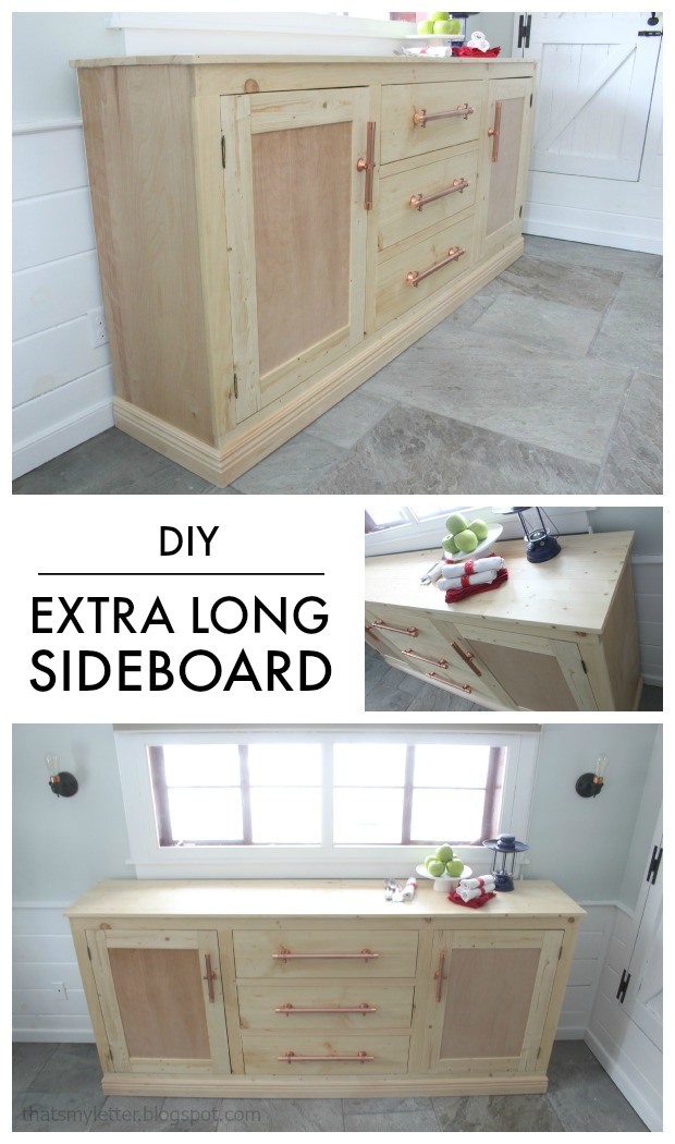 That's My Letter DIY Extra Long Sideboard