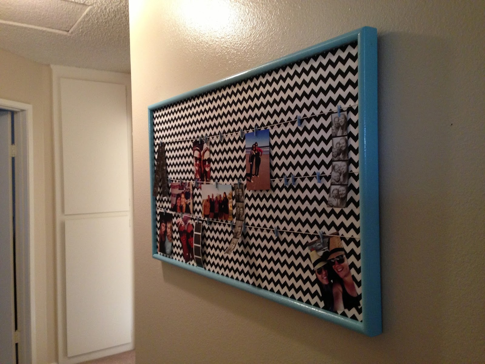 Getting crafty DIY Collage "Clothesline" Picture Frame