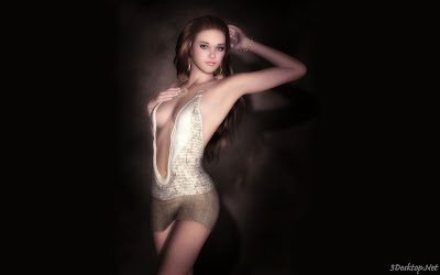 Attractive girl 3d wallpapers Attractive girl 3d wallpapers