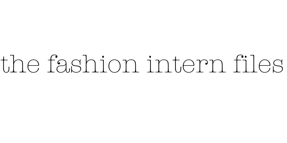 Fashion Intern Files