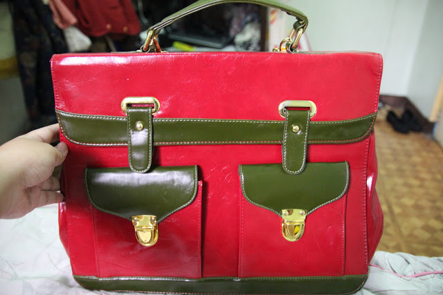 red satchel