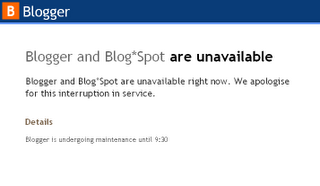 Blogger has been down.