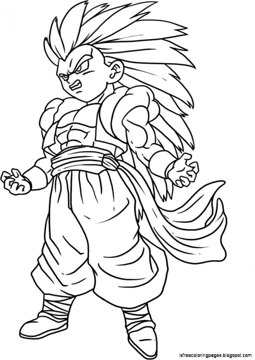Free Coloring Pages Dragon Ball Z Coloring Pages