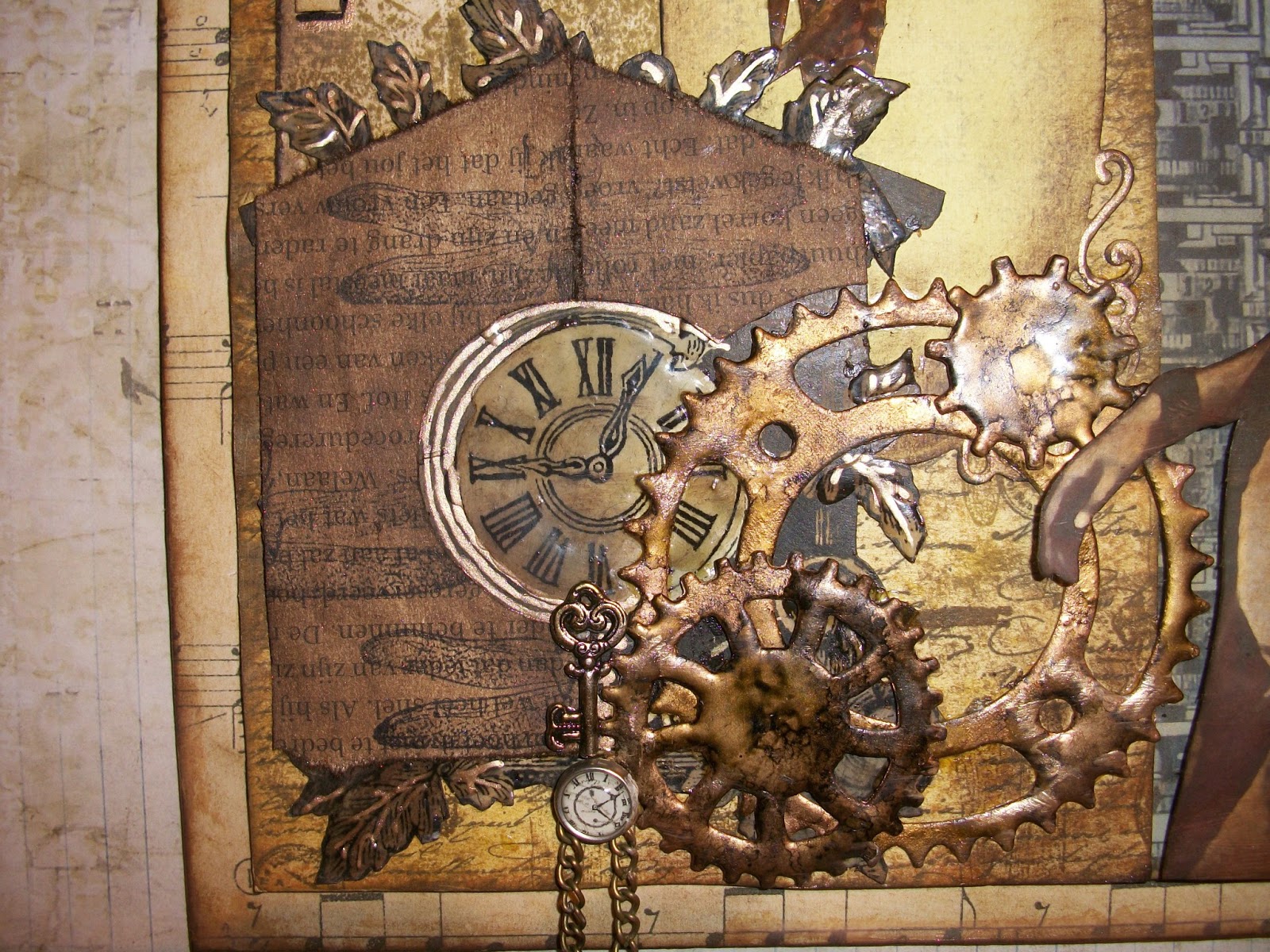 How to put chains on gears of cuckoo clocks
