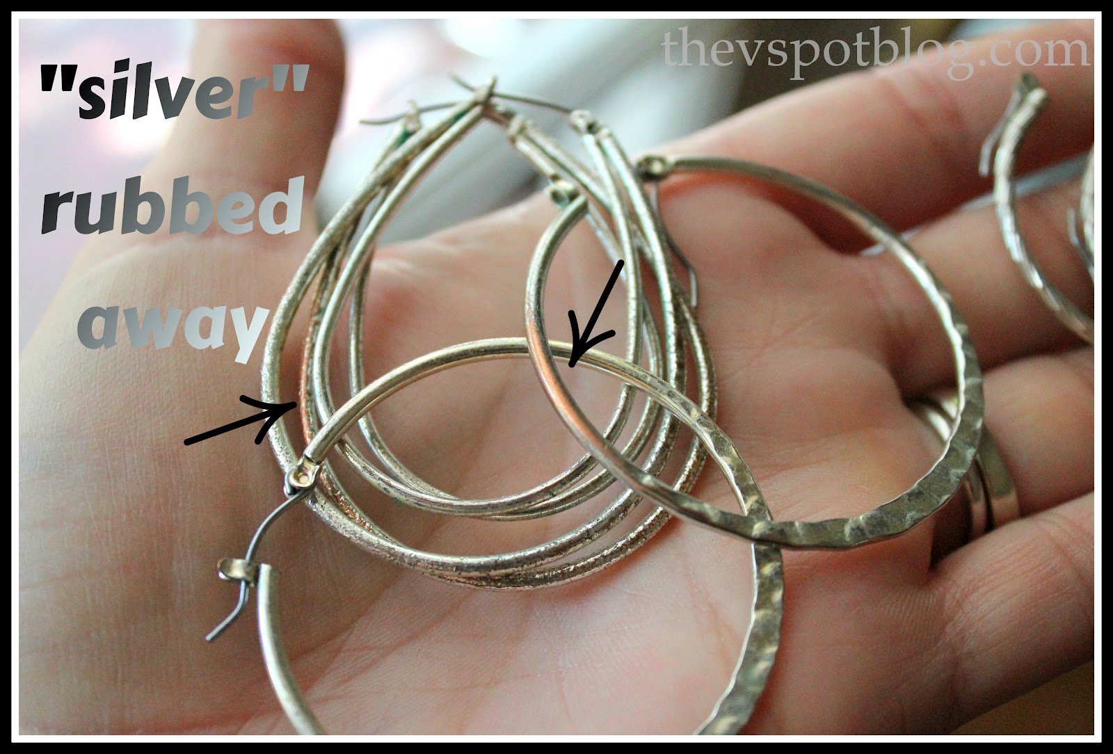 How to add touch up paint to your earrings. The V Spot