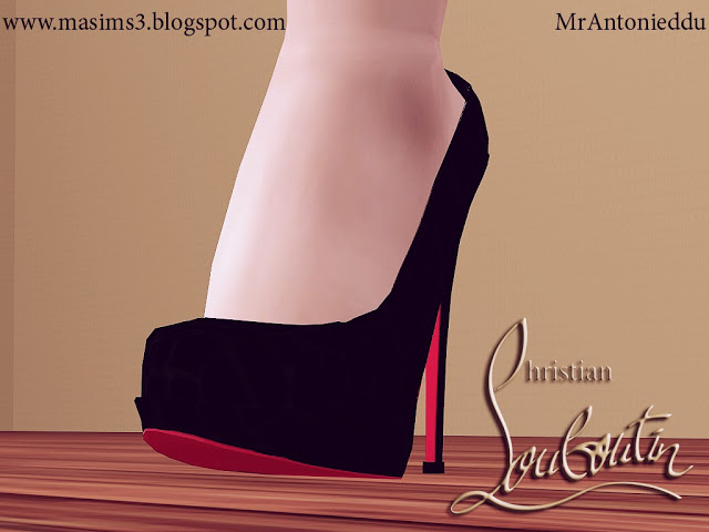 My Sims 3 Blog: Classic Christian Louboutin 3D Pumps by MrAntonieddu