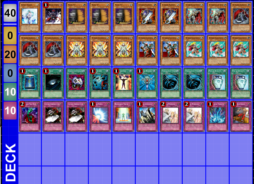Team CrimsonRaiders XSaber decklist