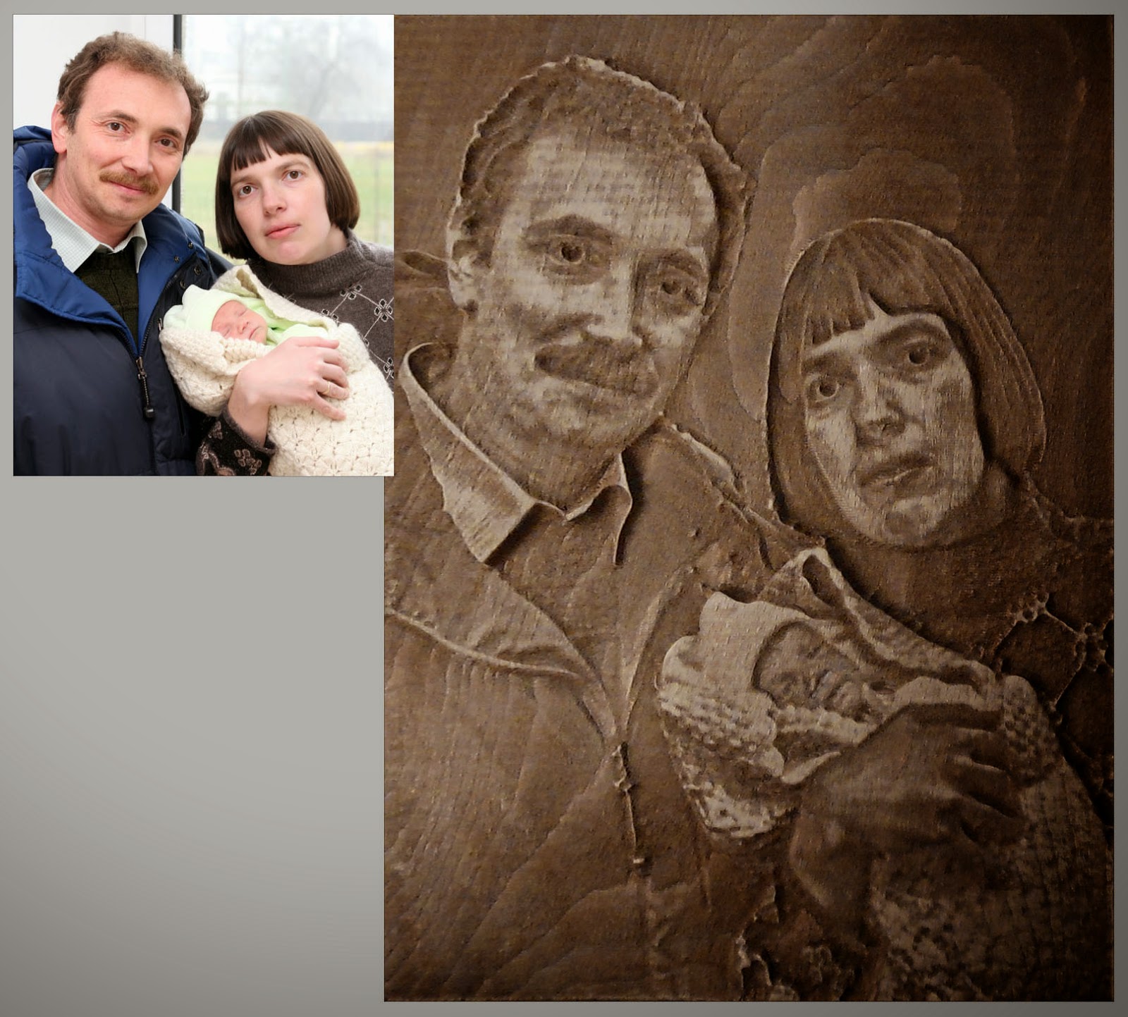 Maya's corner Woodcarved portraits