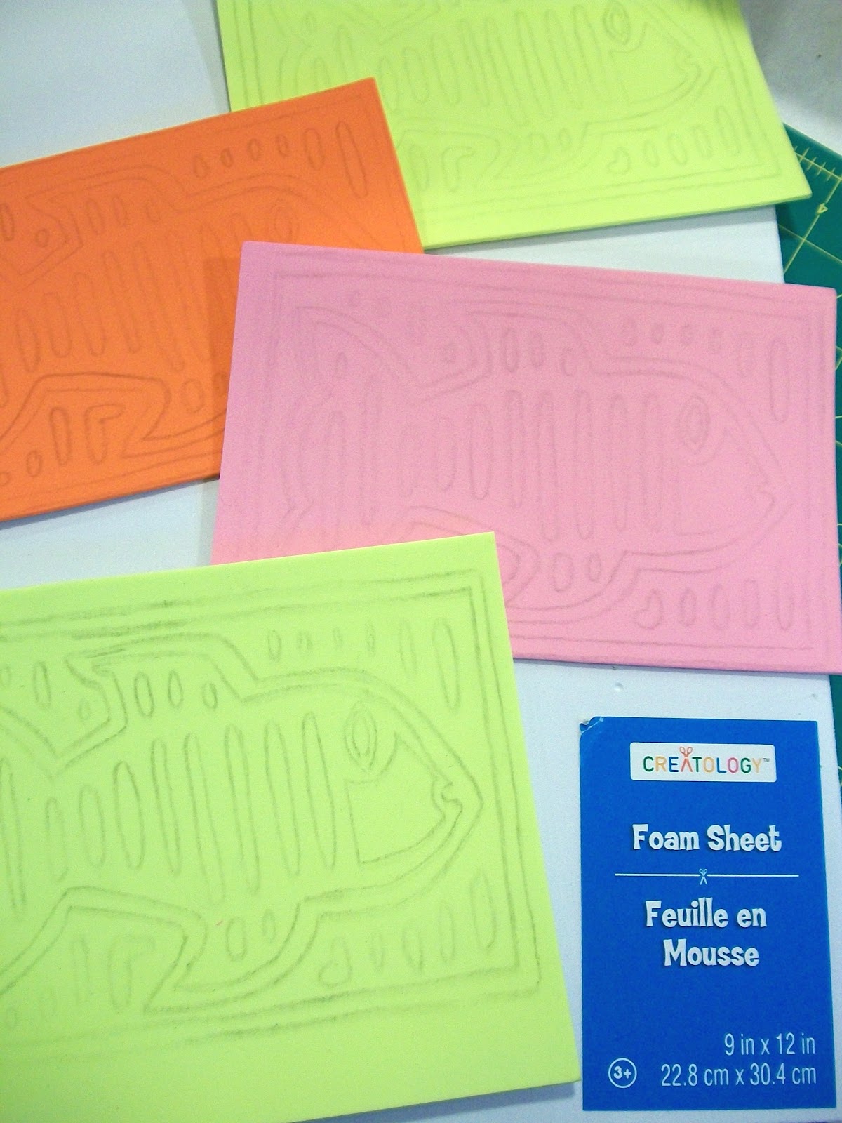 Julie B Booth Craft Foam Print Block Embossing Craft Foam with a Pen