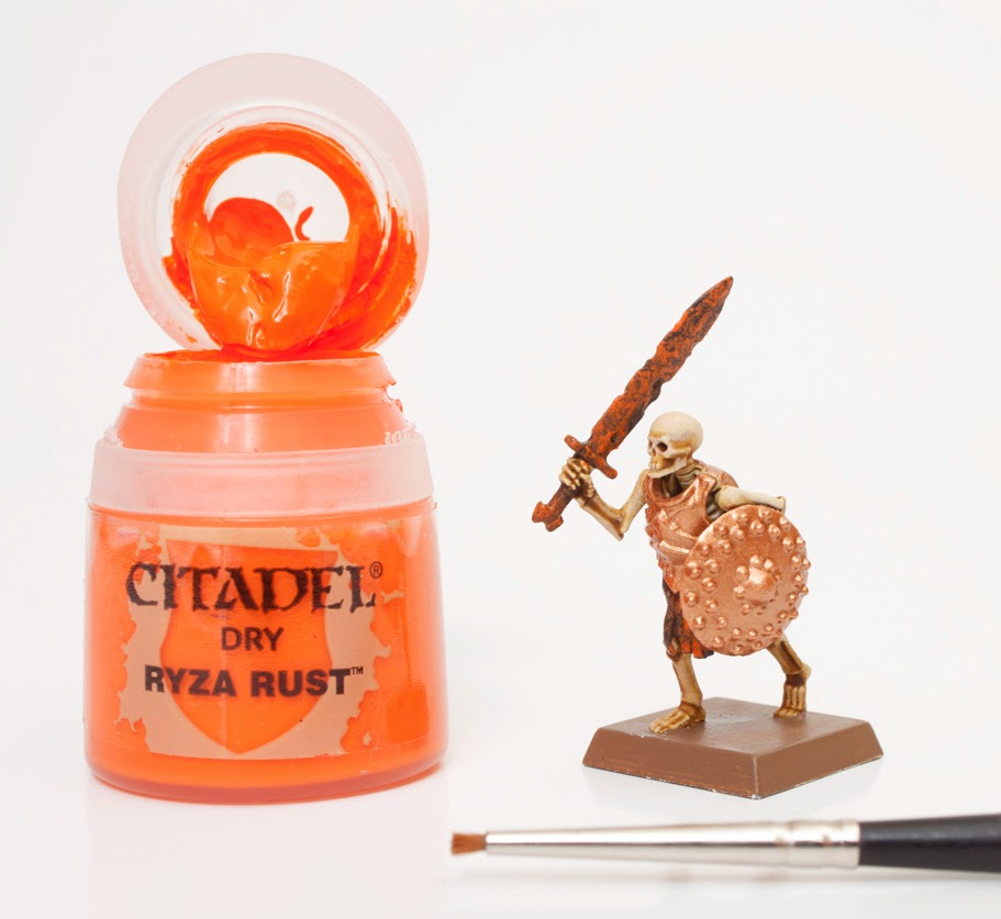 Review Citadel Technical Paints. Tutorial Skeleton Warrior Tale of