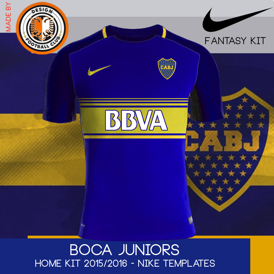 Design Football Club Boca Juniors Nike 2015/2016