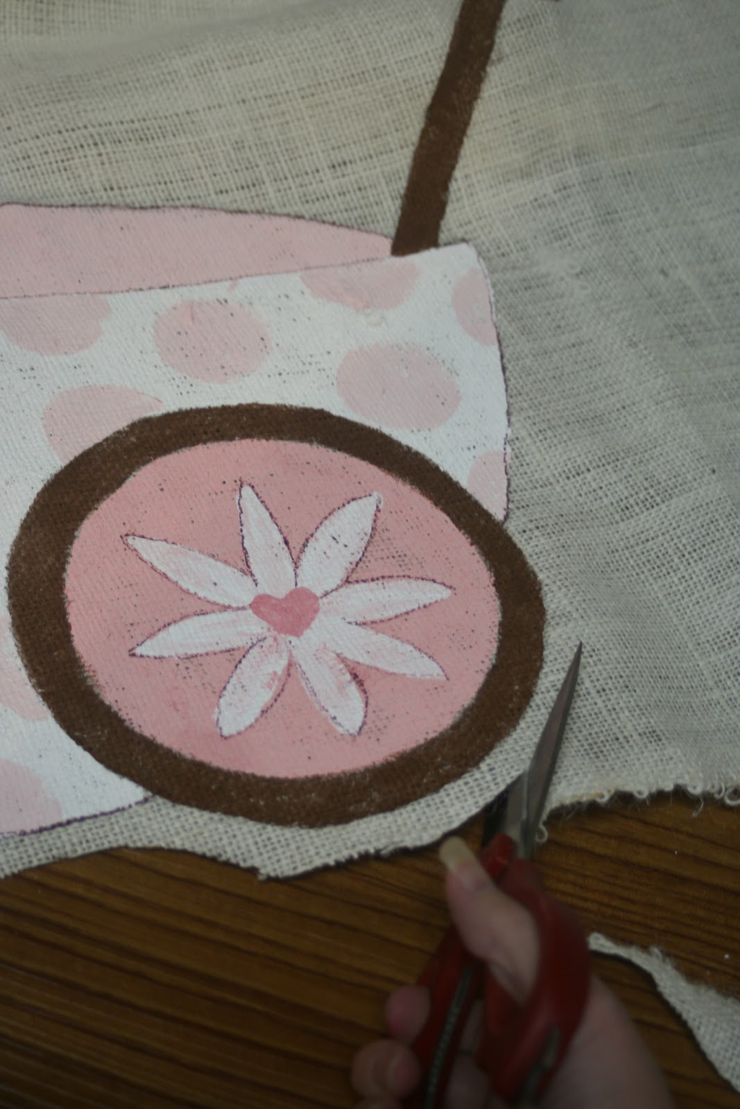 The Barkalows Burlap door hanger tutorial