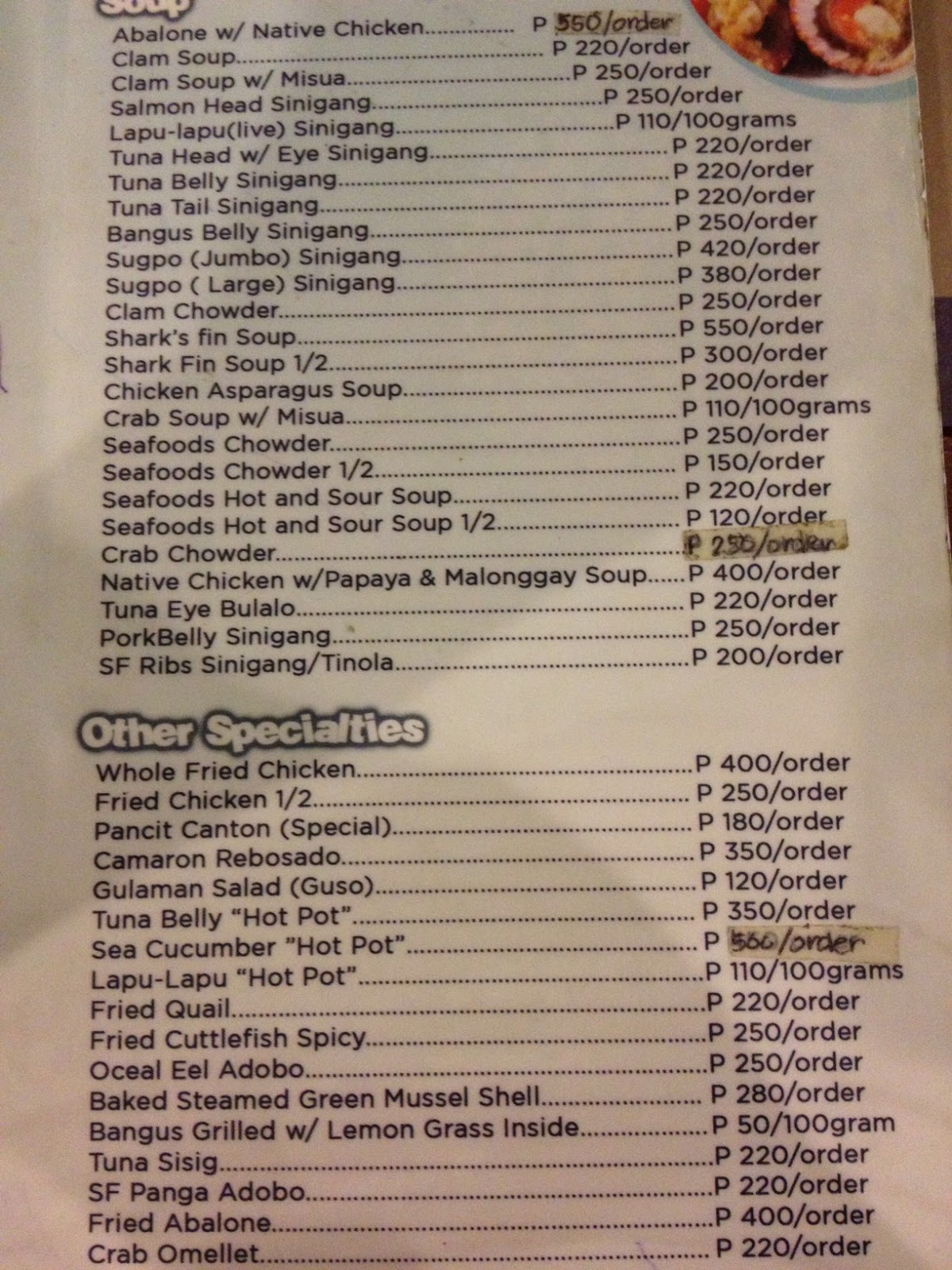 The Mediocre Wanderer MARINA TUNASeafood Indulgence At Davao's Finest