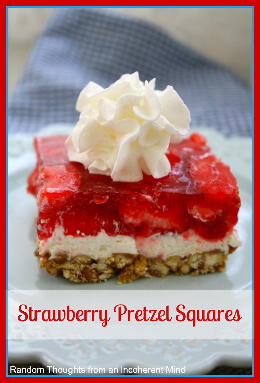 Strawberry Pretzel Squares Random Thoughts Home