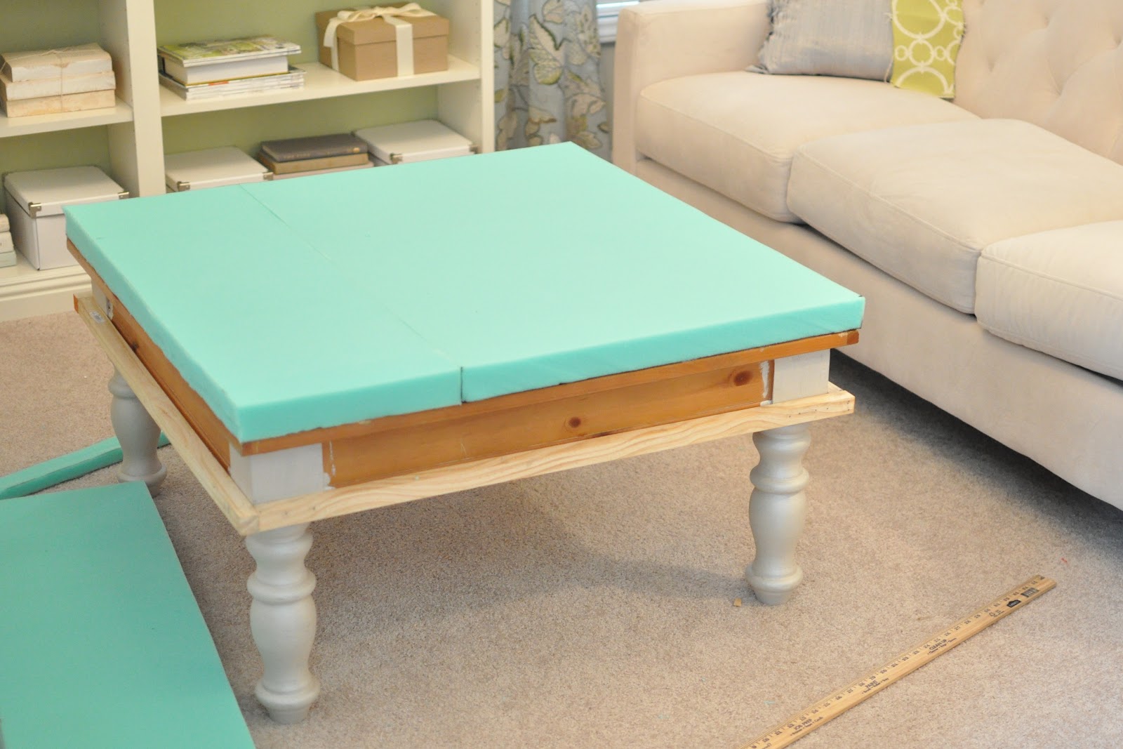 Not So Newlywed McGees DIY Upholstered Ottoman