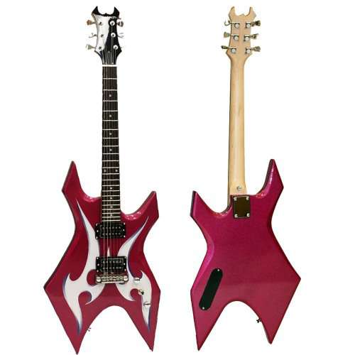 MS-4 Warlock Electric Guitar with Maroon Body