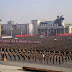 Soldiers rally at Kim Il Sung Square in Pyongyang, North Korea