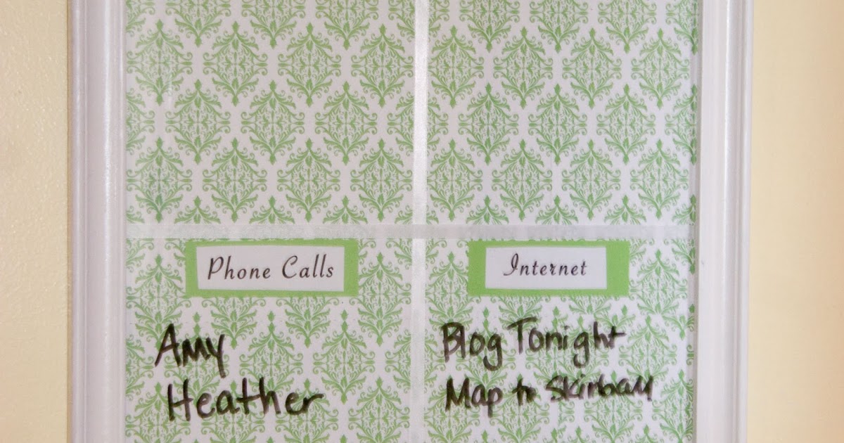 The Wonder Years DIY Kitchen Memo Board