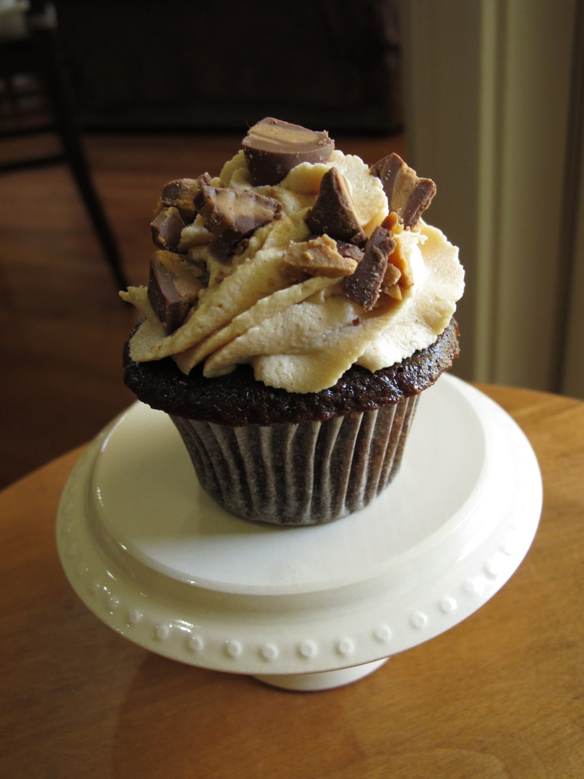 Modern Cozy Chocolate Cream Cheese Peanut Butter Cupcakes