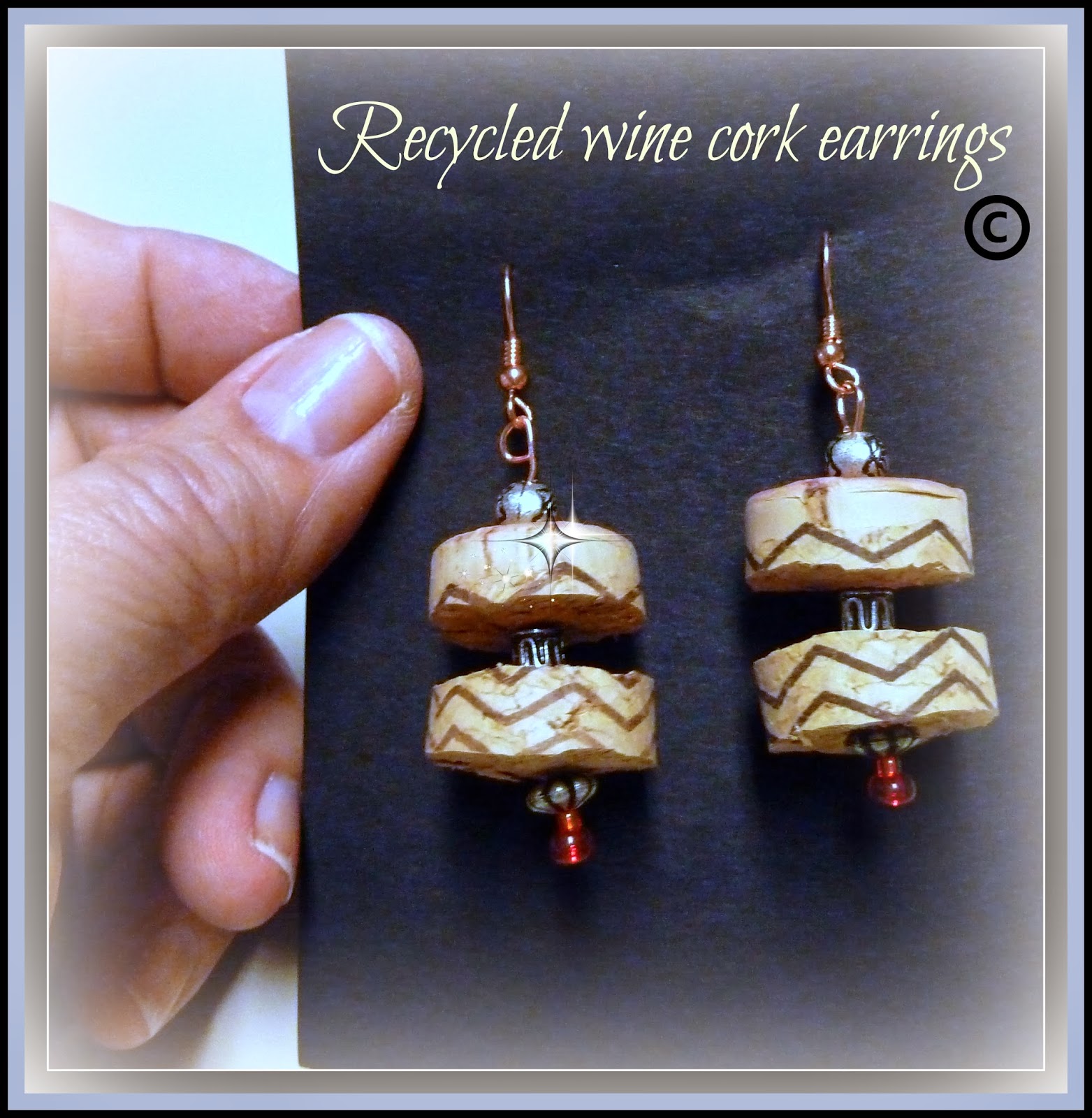 Make it easy crafts Recycled wine cork earrings tutorial