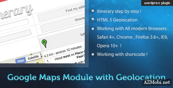 Google Maps Module with Geolocation - WP Plugin