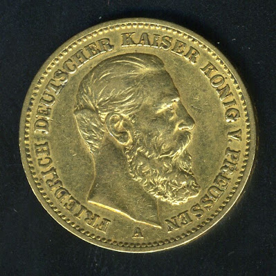 gold coins of Germany 20 Goldmark