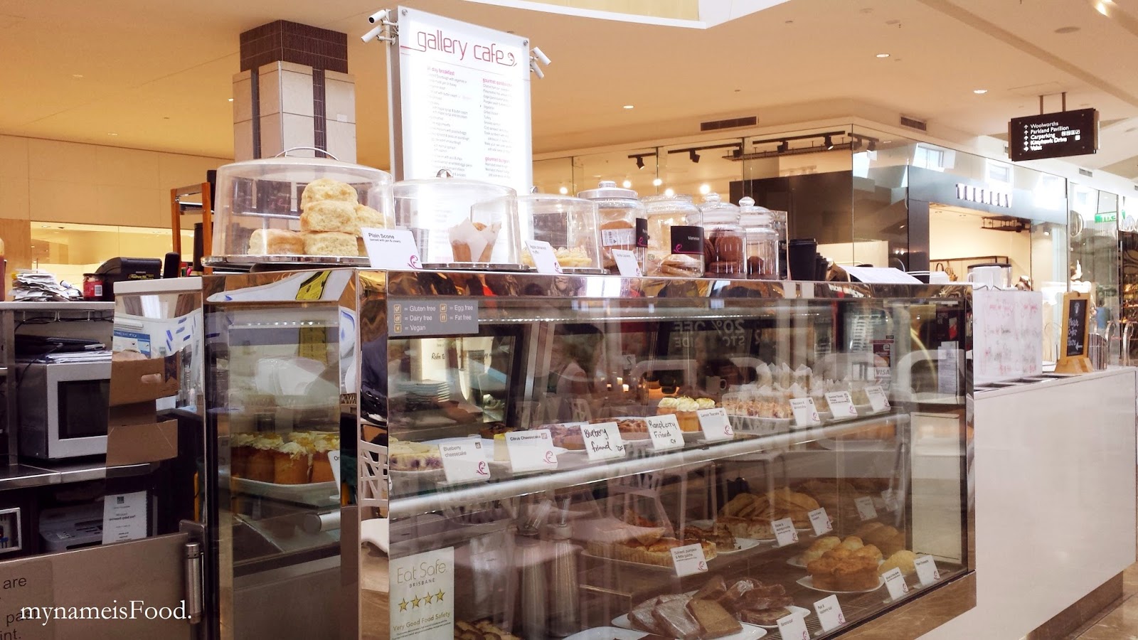 Gallery Cafe, Westfield Chermside, Brisbane my name is Food.