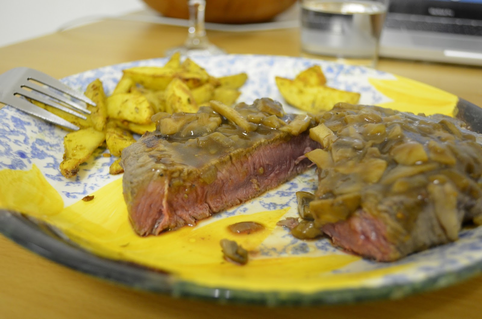Steak with Mushroom Sauce ~ Stuff and Spice