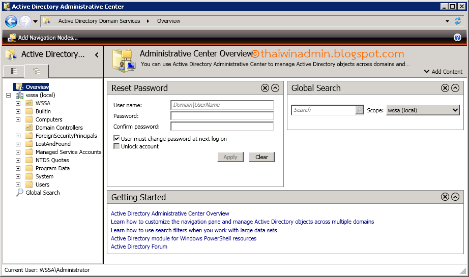 active directory administrative centre active directory administrative centre