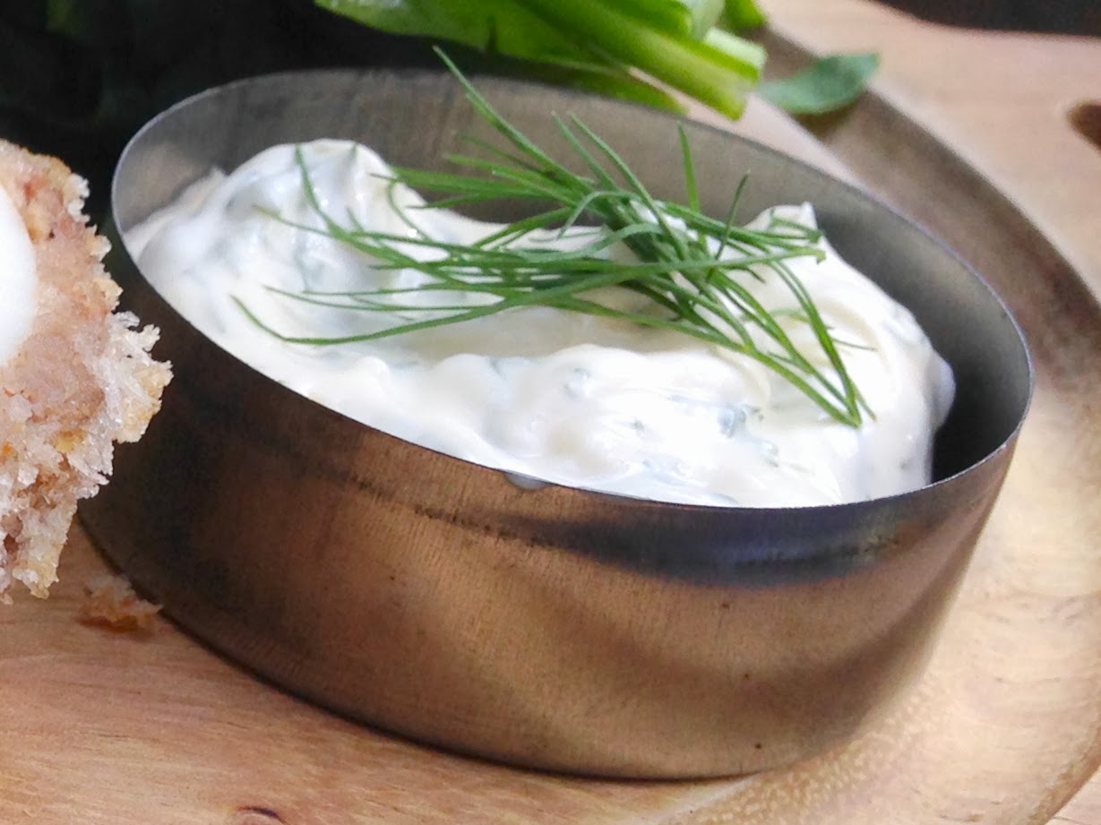 Natural Sugar Scotch Eggs with Dill Aioli!