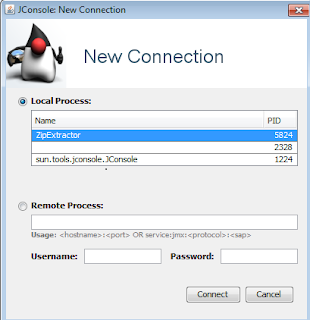 JConsole connecting to a process