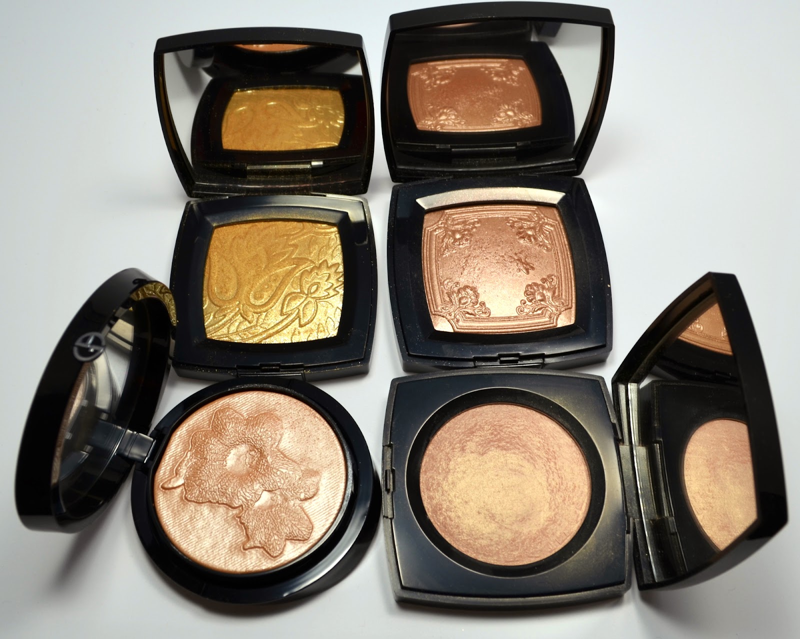 Chanel Poudre Signee de Chanel Illuminating Powder Swatches & Review -  Spring 2013 - Blushing Noir