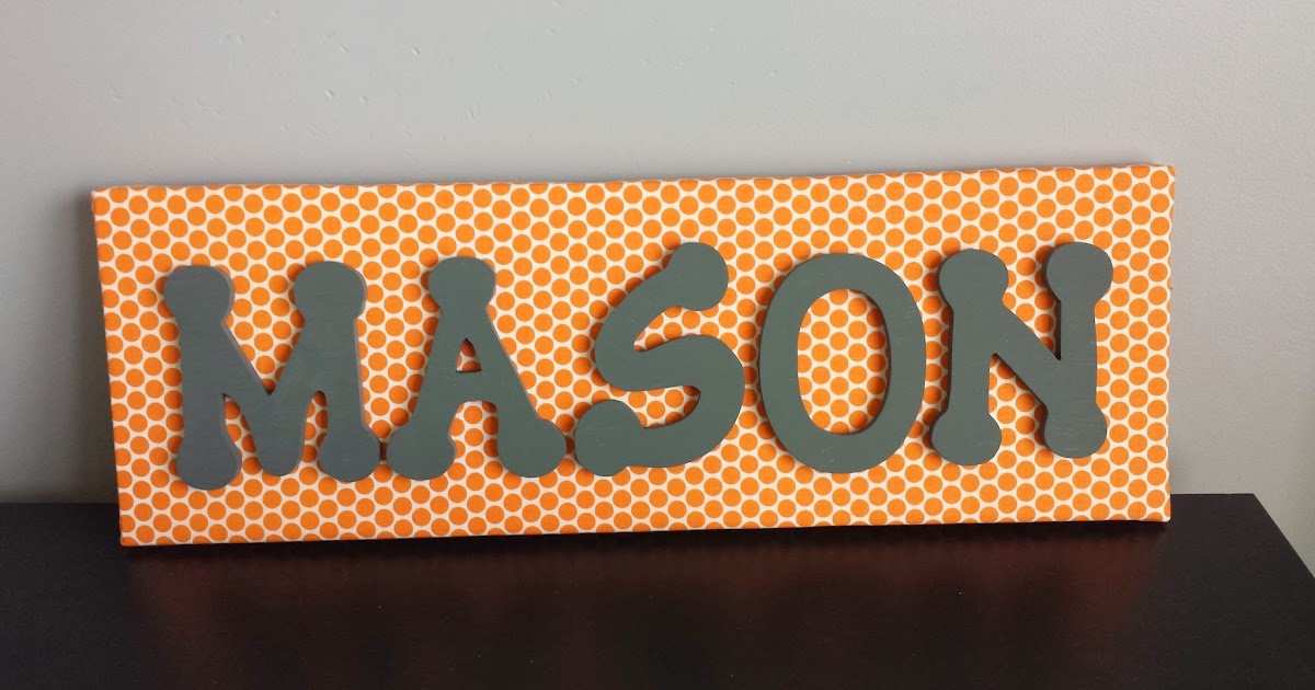 Simple Suburbia DIY Name Art {For the Nursery}