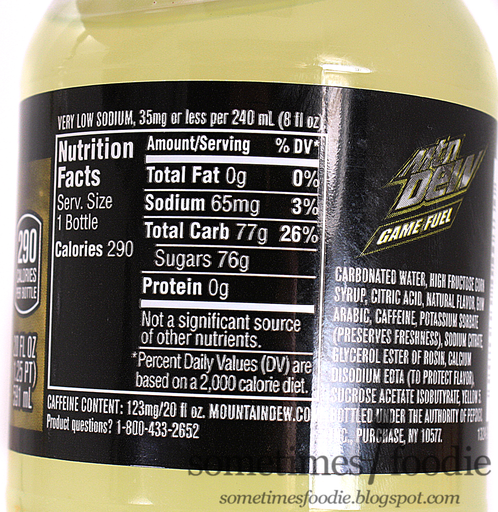 Sometimes Foodie Mountain Dew Lemonade Game Fuel Gift