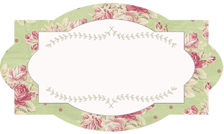 Etiqueta vintage floral Etiqueta vintage