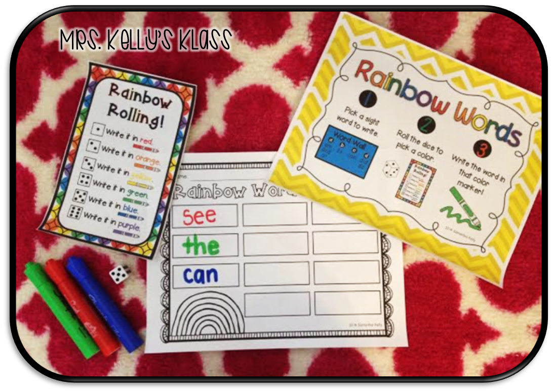 Mrs. Kelly's Klass Sight Word Stations for ANY WORDS and a freebie to try!