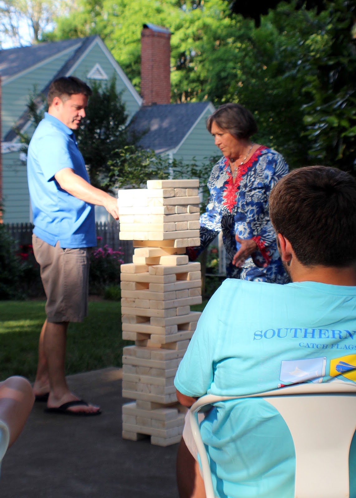 Cottage and Vine Backyard Jenga DIY