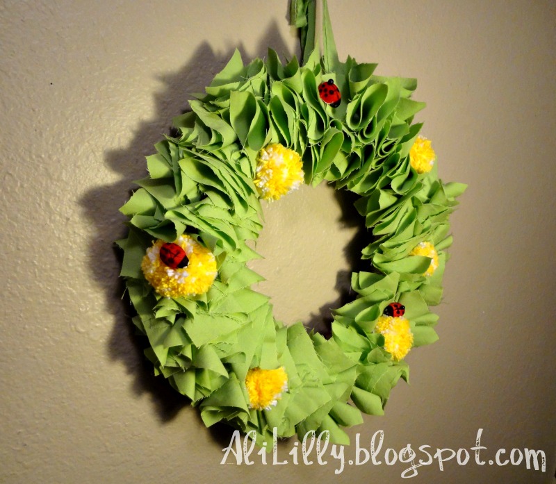 Burlap Spring Wreath Top This and Top That Fabric Wreath AliLilly