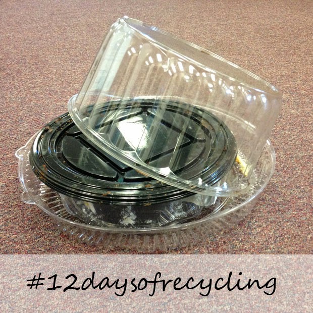 Talkin' Trash Recycle plastic domes and trays from cookies, cakes and