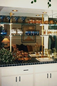 Punch up your Wet Bar with Blue and Gold