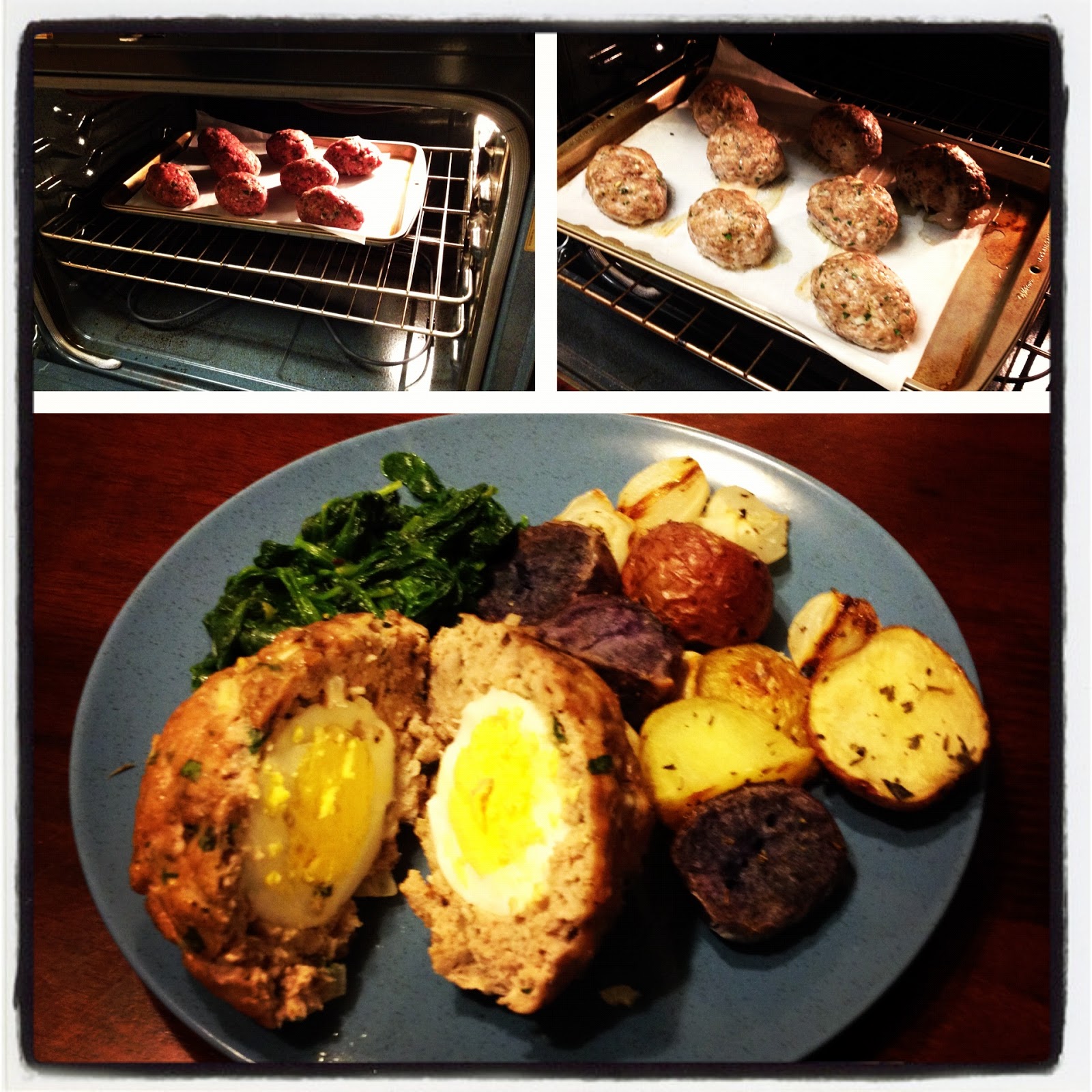 Paleo + Foodie = Paleoodie A Giant Meatball Stuffed with an Egg! (or