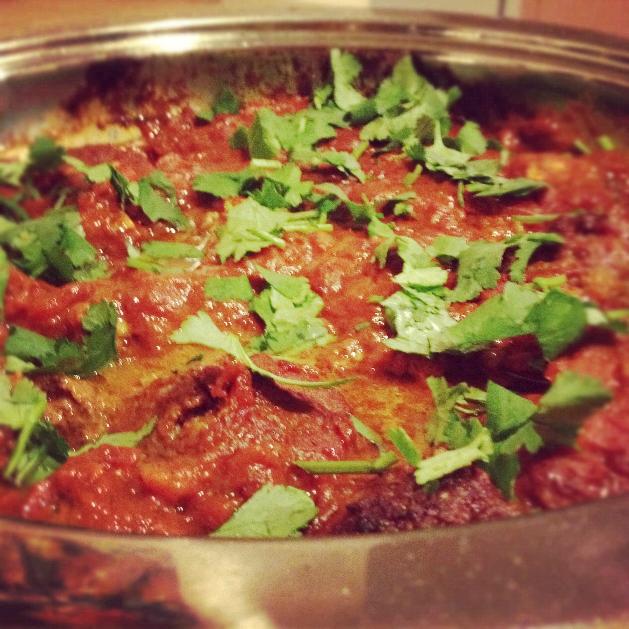 Suburban Culinary Adventures Beef Kofta with Spicy Tomato Sauce