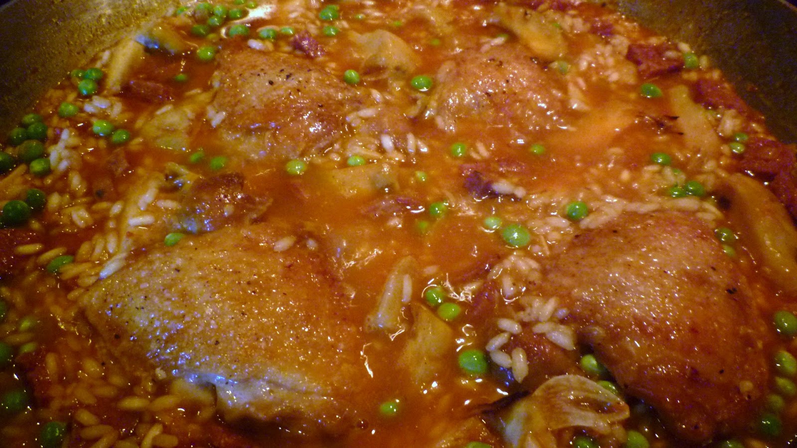 For Love of the Table Chicken & Artichoke Paella