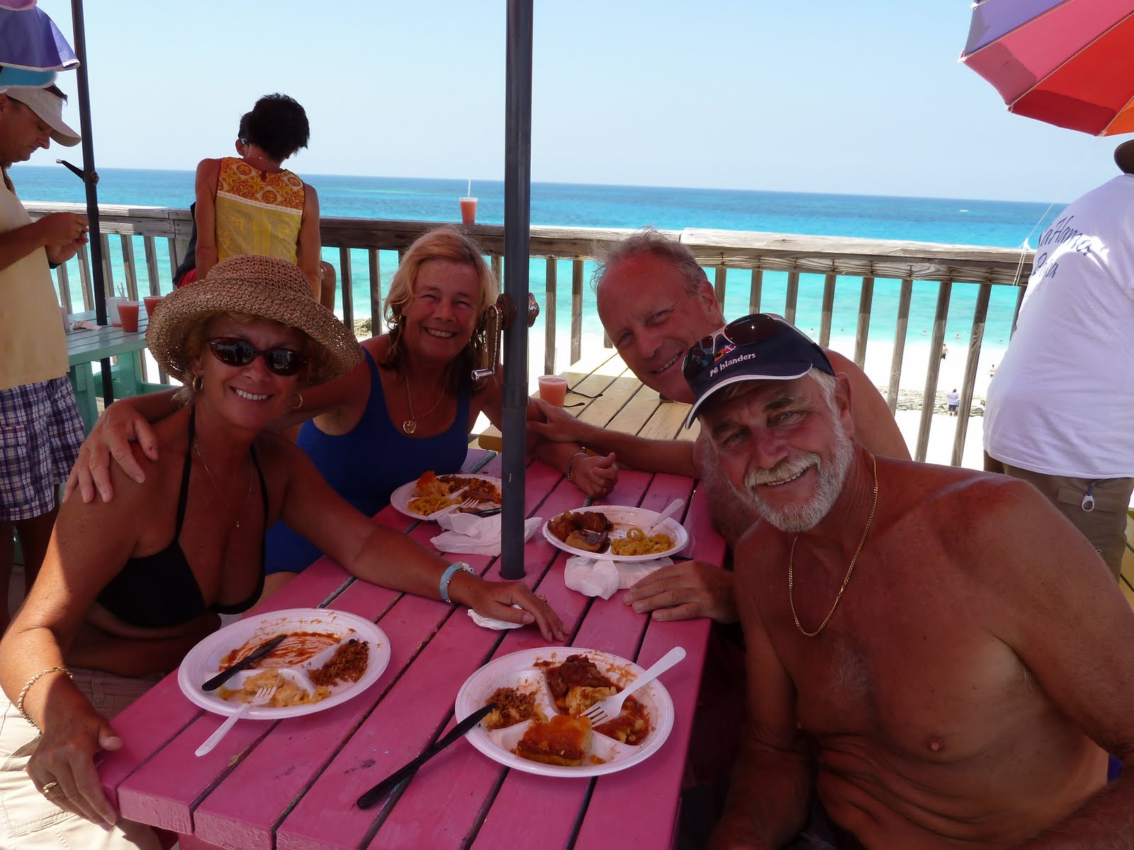 Sailing, sailing, Nippers, Great Guana Cay, Bahamas Our favorite bar!