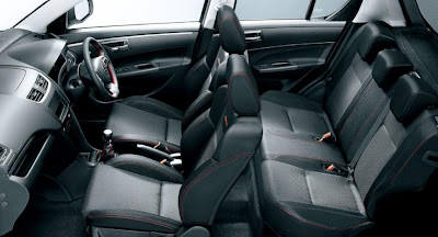 Suzuki Swift back seat view