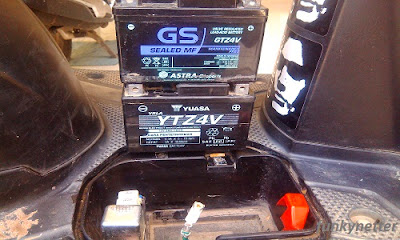 Ganti Aki Motor Beat Injeksi Dengan Aki Motor Vario Tecno | iyaora