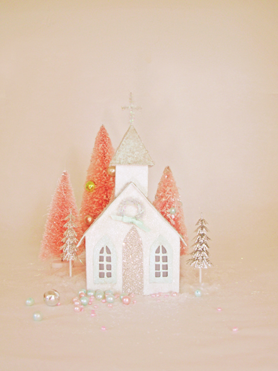 craftedbylindy: Pastel Christmas Village&hellip;.