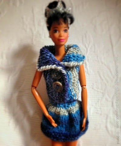 HAND MADE - RUKODELKY: Knitted Barbie Doll Vest - Free Pattern